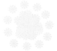 GALPADA 50 Pièces Décoration Halloween Toile D'araignée en Plastique Blanc Lumineuse, Accessoire Toile D'araignée Pouvant être Collée et Suspendue pour Fête Halloween et Décoration Maison