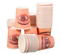 GALPADA 50 Pièces Lash Training Paper Cups For Eyelash Extension Practice Beginner-friendly Lightweight Portable Skill Improvement Tool For Lash Learning