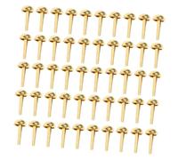 GALPADA 50 pièces Mini Brads Deux Imitation Or pour Bricolage Rivets pour Sacs à Main Accessoires Garçon Fille Lot
