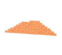 GALPADA 50 pièces Mini Briques de Construction DIY Décor Micro Paysage Jardin de Fée Briques Maquette Rouge pour Modèles Architecturaux et Aménagements Micro Paysagers