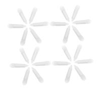 GALPADA 50 Pièces Silicone Lip Brush And Eyeshadow Applicator With Glitter Effect Dual Ended Makeup Tools For Precise Lip Mask And Eyeshadow Application Transparent