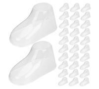 GALPADA 50 pièces Transparent Feet Models Shoes Display Holders PVC Shoe Stands for Socks and Booties Shop Showcase