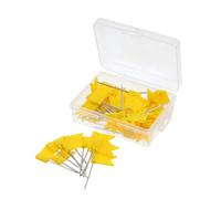 GALPADA 50 Punaises à Drapeau en Plastique et Fer pour Carte du Monde, Marquage Précis et Décoration Sécurisée, pour Bureau et Loisirs Créatifs