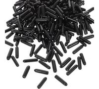 GALPADA 500 Pièces Couvercles de Boulons à Dôme en PVC Noir, Protège Vis Exposées et Tubes Ronds, Prévient la Rouille et Prolonge la Durée de Vie