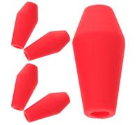 GALPADA 5pcs Pointes de Flèches en Caoutchouc Rouge Légères et Résistantes pour Tir à L’Arc en Extérieur Adaptées à Tous Âges et Activités de Plein Air