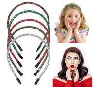 GALPADA 5pièces Serre-têtes Poudre Pailletée pour Cheveux Décorations de Fête de Noël Accessoires de Coiffure de Festival