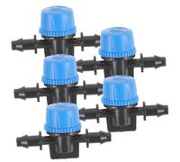 GALPADA 5pièces Vannes Arrosage Goutte à Goutte Plastique pour Micro-tuyaux Contrôleur De Débit Eau Arrêt Eau sans Outils