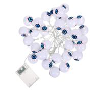 GALPADA 6.5m Guirlande Lumineuse Led Halloween Œil Décorative Et Lumineuse Avec Œufs Réalistes Lampe Résistante Aux Intempéries Pour Fêtes Jardins Et Balcons