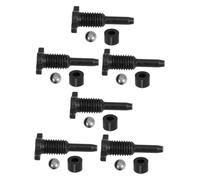 GALPADA 6 Ensembles Hydraulic Return Valves Leakproof Seals Steel Ball Release Screws And Pump Plugs For Secure And Efficient Car Maintenance
