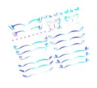 GALPADA 6 feuilles Autocollants Eyeliner et Adhésifs pour Maquillage des Yeux Accentuent Regard Profond et Séduisant Parfaits pour et Cosplay