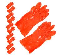 GALPADA 6 Paires Caoutchouc Moufles Orange en Nettoyage de Canalisation