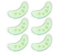 GALPADA 6 Paires Gel Double Paupière Rafraîchissant Vert, Portable et Réutilisable en Plastique, Voyage Repos la Maison