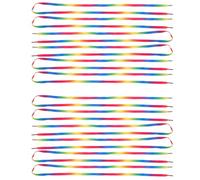 GALPADA 6 Paires Lacets Polyester Coton 1m, pour Baskets, Arc-en-ciel | Couleurs Dégradées, Style pour Chaussures D’garçon Fille et Sport, Projet Diy, Remplacement Quotidien
