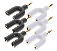 GALPADA 6 pièces Adaptateur Aux Splitter Diviseur Stéréo Jack pour Écouteurs Filaires PC Ordinateur Câble pour Partage Audio Couple Portable et