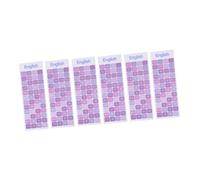 GALPADA 6 pièces Autocollants Universels Anglais pour Clavier Stickers Colorés pour Ordinateur Portable et Bureau Faciles à Appliquer Enlever
