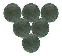 GALPADA 6 Pièces Brique de Fleurs Ronde 12cm pour Mariage, Mousse Verte