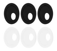 GALPADA 6 Pièces Cache Caméra Confidentialité Rond ABS Anti-Regard | Autocollant Discret, Usage Smartphone et Tablette, Noir ou Blanc, Léger, Style Sobre pour Bureau