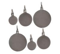 GALPADA 6 pièces Cibles Entraînement Acier Inoxydable Petites Plaques Robustes pour Tir et Arc Légères et Suspendables pour Usage Intérieur et Extérieur