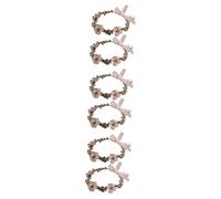 GALPADA 6 Pièces couvre-chef de mariée couronne de cheveux pour fille de fleur coiffe de fleurs bandeau fleur mariage hair charms hair toppers couronne de fille de fleur Bandeau de mariage