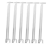 GALPADA 6 pièces Crochets Métalliques pour Panneau Perforé Longs Support Étagère et Affichage Prix pour Rangement Outils et Bijoux