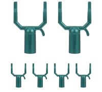GALPADA 6 Pièces Kit de Support en Alliage D'aluminium Vert pour Branches D'arbres Fruitiers pour Tuyau Rond 0,75 Pouce, Stabilisation en Jardins Ornementaux et Vignobles