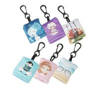 GALPADA 6 pièces Lot de Chiffons Microfibre Porte-clés Nettoyant Écran et Lentilles Mobiles Léger et Portable pour Lunettes et Smartphones