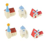 GALPADA 6 Pièces Maisonnette de Fées Miniature en Résine, Décor