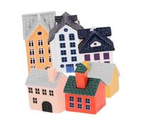 GALPADA 6 pièces Miniature Maison Décorative Ornement de Jardin Extérieur Original Décor Bureau pour Maison de Poupée et Mini Jardin