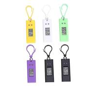 GALPADA 6 Pièces Montre Électronique Porte-clés pour Montre Digitale Examen Affichage Clair Pratique et Couleur Aléatoire Couleur Aléatoire