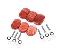 GALPADA 6 Pièces Oval Guitar Tuning Peg Buttons Ergonomic Resin Knobs For Acoustic And Electric Guitars Wear Resistant Machine Heads Easy To Install