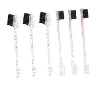 GALPADA 6 pièces Peigne Sourcils Double Embout Brosse Coiffante pour Ligne de Cheveux et Maquillage Outil Multifonction pour Modelage Naturel