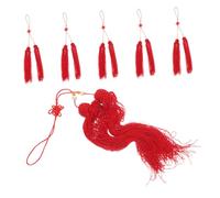 GALPADA 6 pièces Tai-chi Sword Tassel Rouge Décoration Vibrante Sécurisée pour Entraînement et Compétition Arts Martiaux Accessoire Multifonction pour Équipement Martial