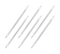 GALPADA 6 Pièces Tube Chauffant Infrarouge en Quartz Blanc Distribution Uniforme de Chaleur et Fonctionnement Facile pour Petits Espaces et Bureaux
