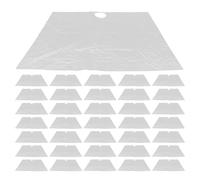 GALPADA 60 Pièces Attrape-poils de Barbe Jetables pour Lavabo, Récupérateur de Cheveux Transparent, Bavoir de Rasage pour Hommes, Accessoire Salle de Bain Pratique Soins Personnels