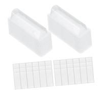 GALPADA 60 pièces Pochettes Transparentes PVC pour Soin des Lèvres Lot de Supports Domes Plastique Réutilisables Organisateur Compact et Léger pour DIY Porte-Monnaie et Cartes