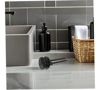 GALPADA 6pièces Boutons De Chasse Eau à Double Poussoir Remplacement Pour Toilettes Contrôle De Volume Séparé Noir De Toilette