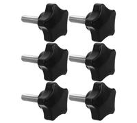 GALPADA 6pièces Boutons Étoile Acier Inoxydable et Plastique Poignées de Serrage Filetées pour Outils de Menuiserie Serre-joints Base Parapluie et Tondeuse à Gazon