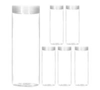 GALPADA 6pièces Tubes de Rangement pour Monnaie Transparente avec Couvercles Protection Humidité Compatible pour Quarters Dimes et Pennies pour Collection et Stockage Sécurisé
