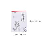GALPADA 8 Cahiers D’Exercices D’Écriture Chinoise Grilles de Croix et Carrés pour Garçon et Filles Papier Anti-Traversée D’Encre 8 Pièces pour Apprentissage Calligraphique Scolaire