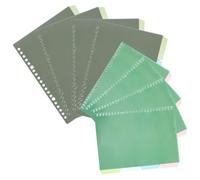 GALPADA 8 ensembles Intercalaires Classeur Anneaux Colorés Diviseurs Cahier Détachables pour Organisation Rapide et Usage Quotidien