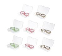 GALPADA 8 pièces Boîte Lentilles Contact Résistante Étui Étanche Portable pour Stockage Sécurisé à et Extérieur Pratique pour Voyage et Usage