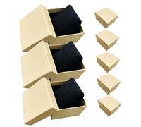 GALPADA 8 pièces Boîte Montre Papier Kraft Vintage Coffret de Rangement Multifonction avec Coussin Amovible Boîte Cadeau pour Bijoux et Montres Homme et Femme