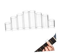 GALPADA 8 pièces Glass Guitar Finger Slides For Acoustic And Electric Guitars Smooth Tone Slide Rings For Versatile Musical Styles