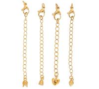 GALPADA 8 pièces Kit de Rallonges de Chaîne Plaqué pour Collier Bracelet et Cheville Rallonge Résistante et Extension DIY pour Adaptable