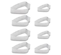 GALPADA 8 Pièces Lot de Set de Emporte-pièces en Acier Inoxydable | Découpe de Pâte à Biscuits, Chocolat et Argile, Usage la Cuisine Diy, Finition Argentée, pour Maison et Atelier