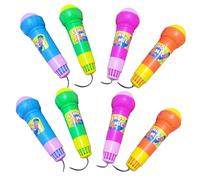 GALPADA 8 pièces Microphone Echo Simulation Plastique Accessoire Scène Garçon Fille et Couleurs Aléatoires Fête et Cadeau pour Garçons Filles Couleur Aléatoire Couleur Aléatoire