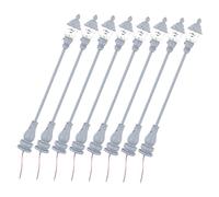 GALPADA 8 pièces Miniature Lamp Set for Table Decoration Mini Garden Lamps with Stable Flat Bottom Safe Material DIY Model Accessories for Landscape and Toy House Display