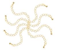 GALPADA 8 pièces Or Chaînes Extension Kit pour Colliers Bracelets DIY Bijoux Fournitures