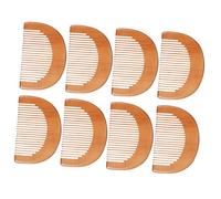 GALPADA 8 pièces Peigne Bois Mini Peignes Portables Bois Naturel pour Massage Démêlage Doux et Hommes