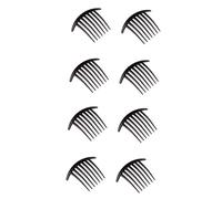 GALPADA 8 pièces Peigne Cheveux Chignon Plastique Noir Accessoire Coiffure Décoratif Incurvé et Doux et Filles pour Fêtes Mariage et Usage